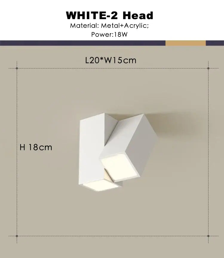 DecorBites™ 22W Dimmable Square LED Ceiling Spot Light for Indoor Lighting