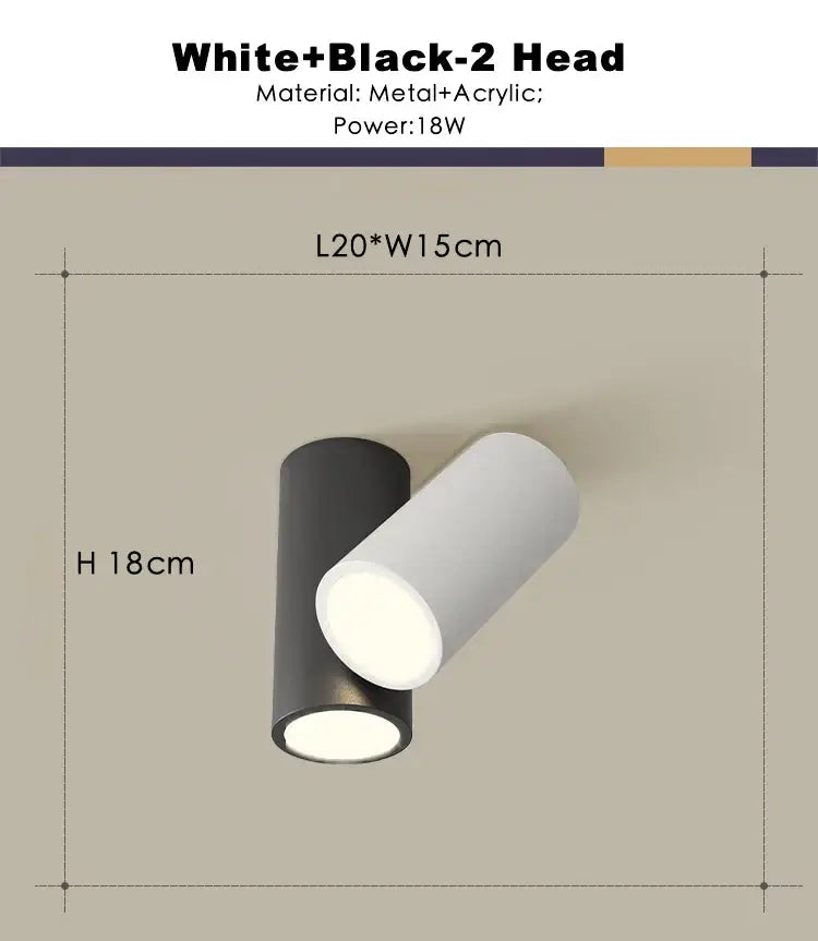 DecorBites™ 22W Dimmable Square LED Ceiling Spot Light for Indoor Lighting