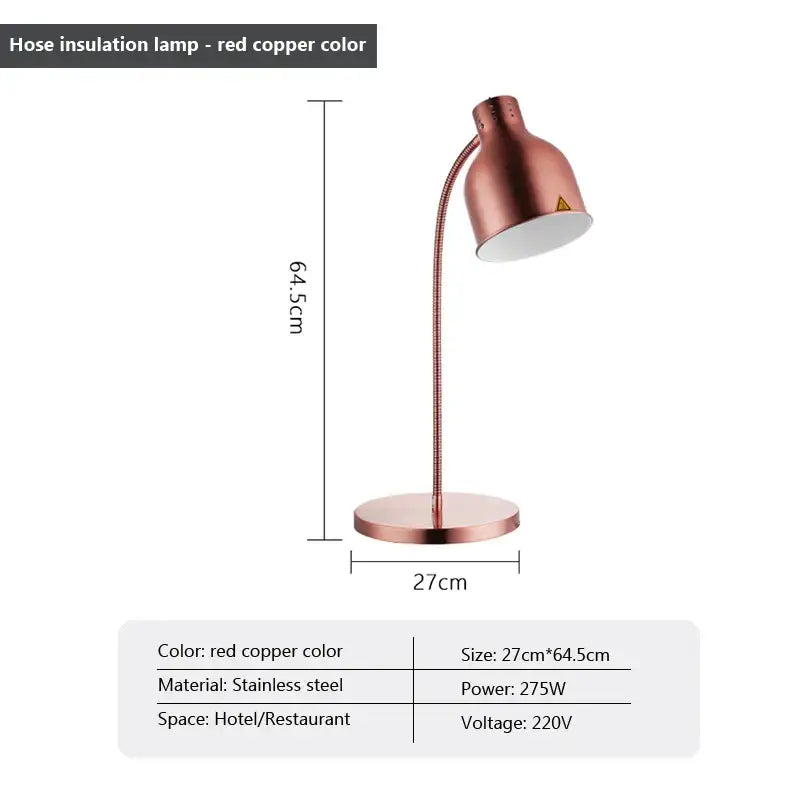 DecorBites™ 275W Electric Food Heat Preservation Table Lamp for Kitchen and Restaurant