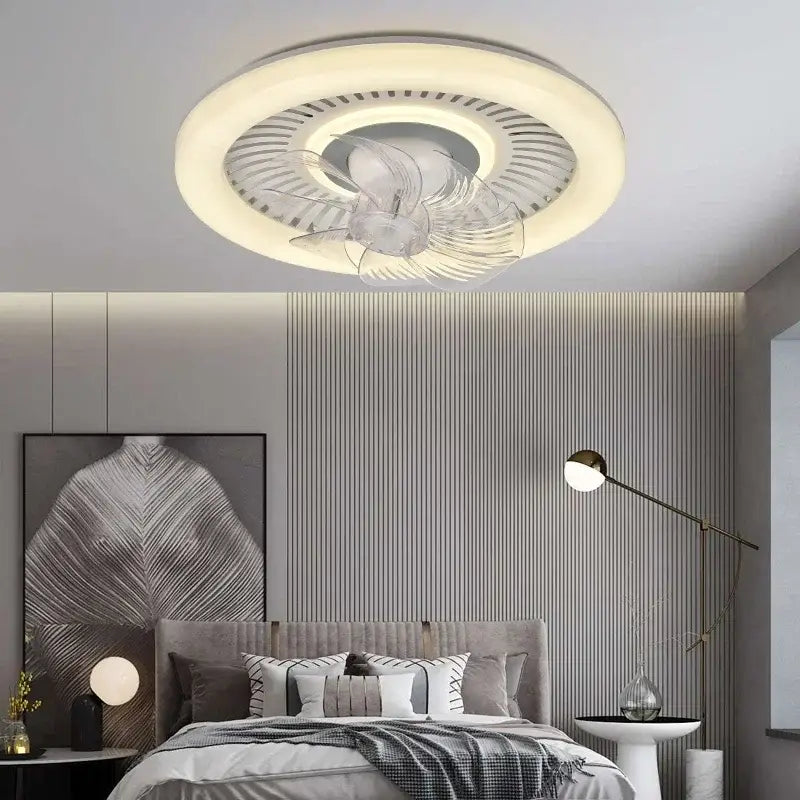DecorBites™ 360 Rotating Air Supply LED Ceiling Fan with Quiet DC Motor.