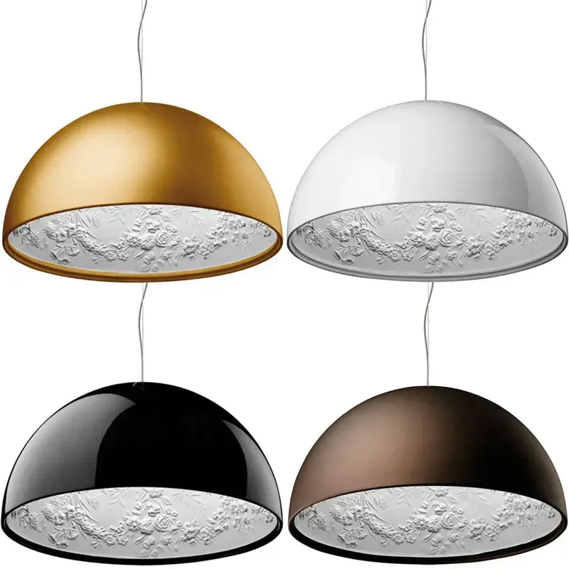 DecorBites™ 3D Sky Garden Resin Chandelier with LED Lights in Black, White, Golden, and Coffee Colors