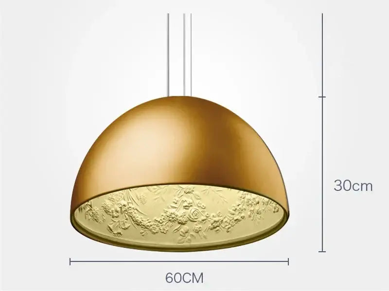 DecorBites™ 3D Sky Garden Resin Chandelier with LED Lights in Black, White, Golden, and Coffee Colors