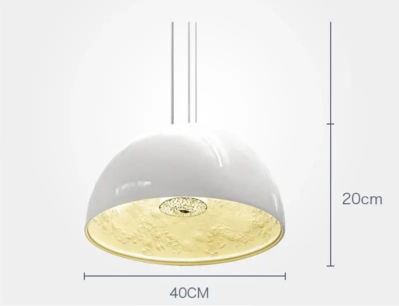 DecorBites™ 3D Sky Garden Resin Chandelier with LED Lights in Black, White, Golden, and Coffee Colors