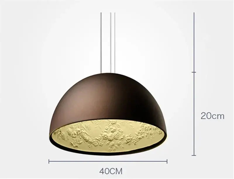 DecorBites™ 3D Sky Garden Resin Chandelier with LED Lights in Black, White, Golden, and Coffee Colors