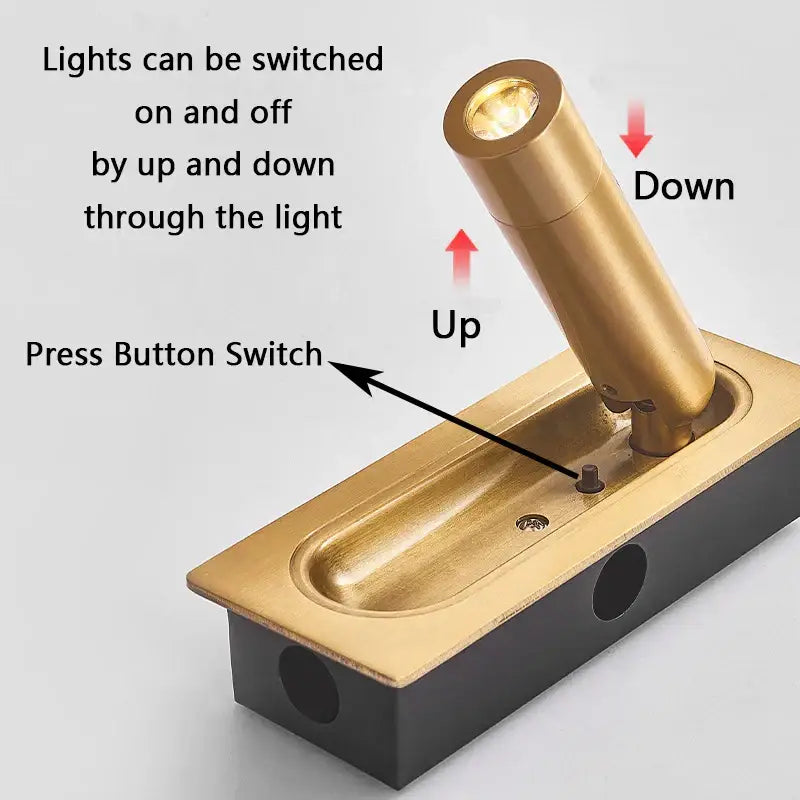 DecorBites™ 3W LED Mounted Headboard Wall Light for Bedroom and Hotel