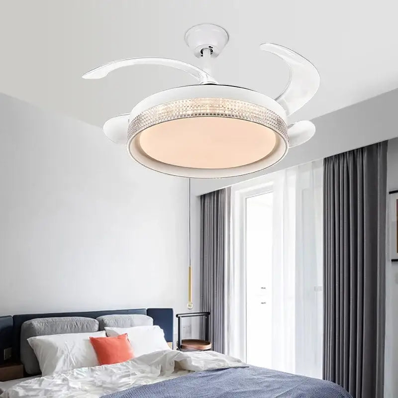 DecorBites™ 42/48inch Invisible Chandelier Ceiling Fan with LED Light in Multiple Colors