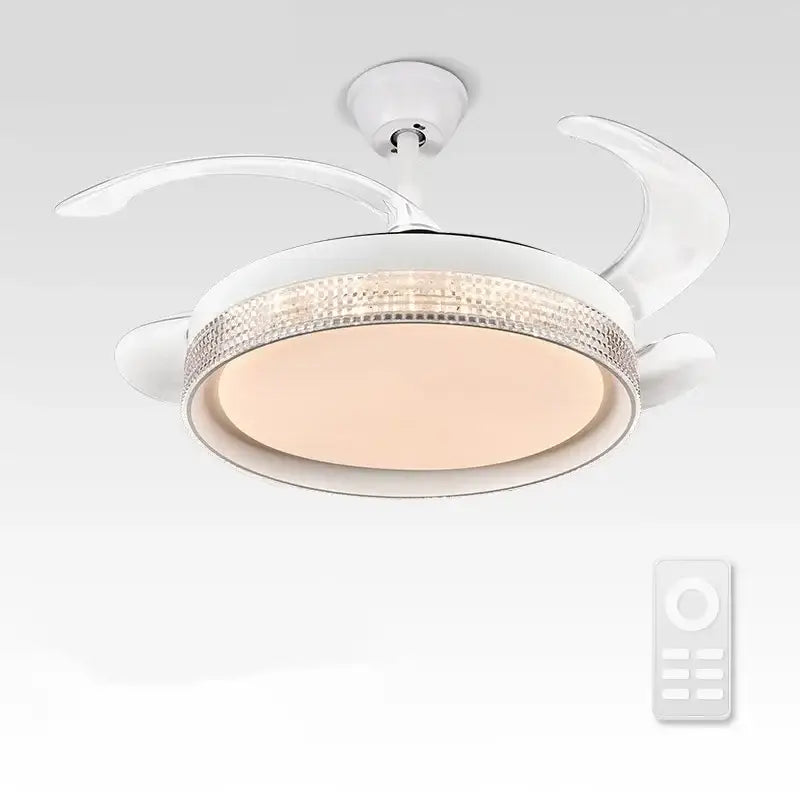 DecorBites™ 42/48inch Invisible Chandelier Ceiling Fan with LED Light in Multiple Colors