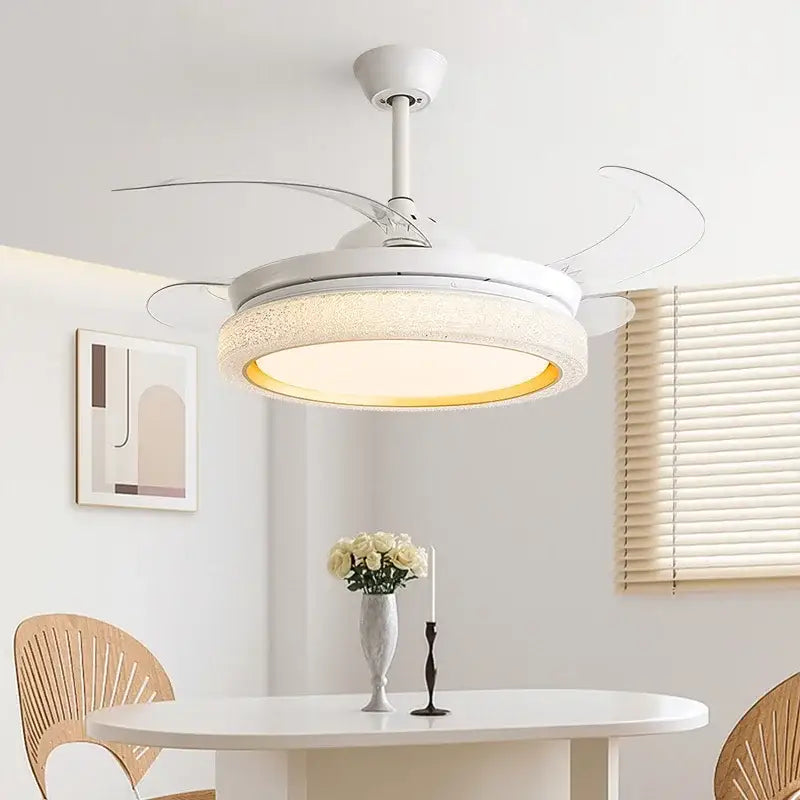 DecorBites™ 42/48inch Invisible Chandelier Ceiling Fan with LED Light in Multiple Colors