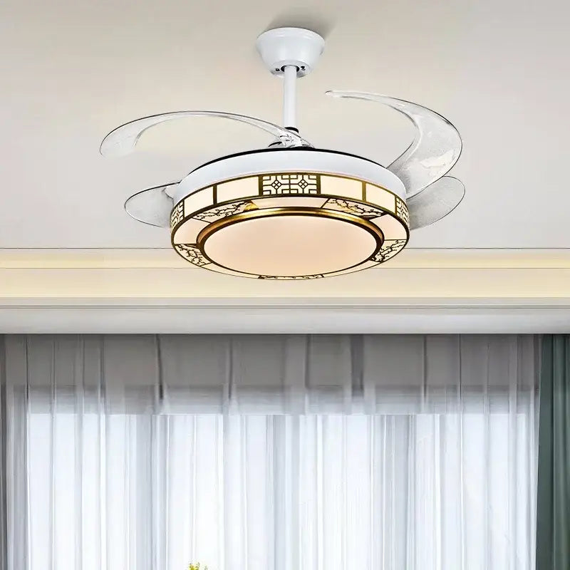 DecorBites™ 42" Acrylic LED Ceiling Fan Light with Remote Control - Dimmable