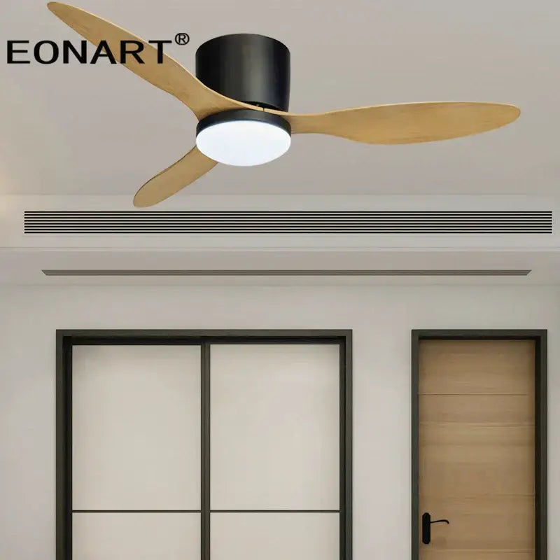 DecorBites™ 42-Inch Black Ceiling Fan with LED Light & Remote Control