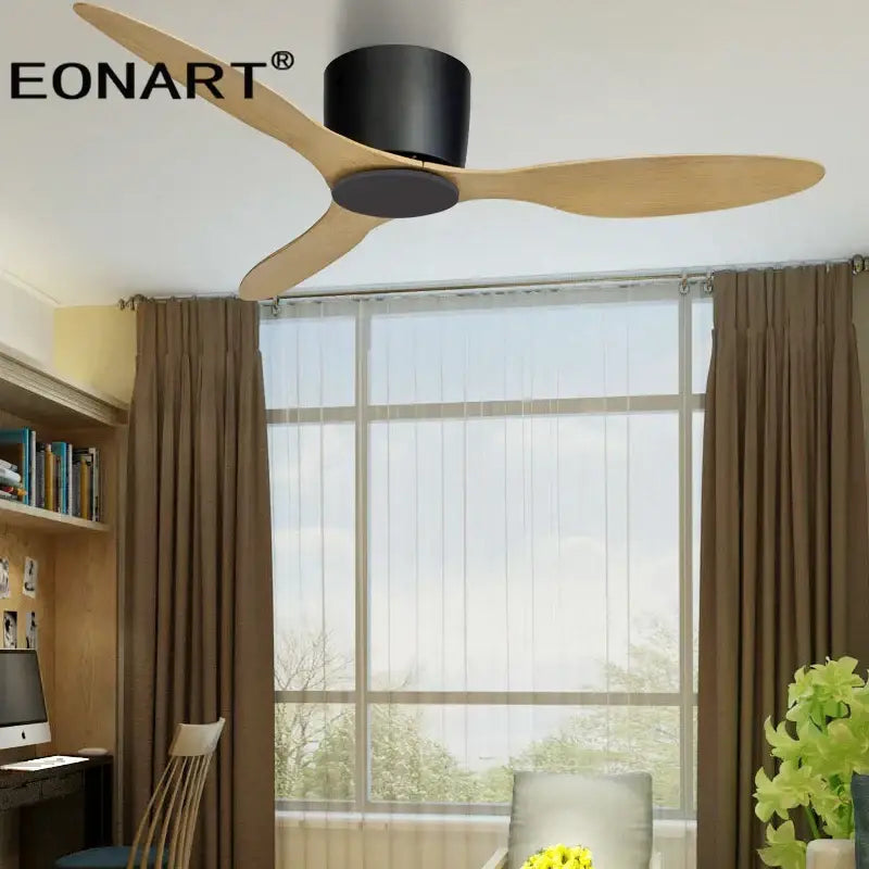DecorBites™ 42-Inch Black Ceiling Fan with LED Light & Remote Control