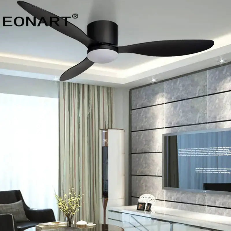 DecorBites™ 42-Inch Black Ceiling Fan with LED Light & Remote Control