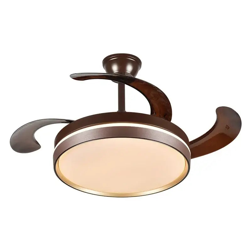 DecorBites™ 42" Modern Black White LED Ceiling Fan Remote Control Lighting for Dining Room Bedroom