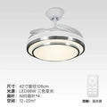 DecorBites™ 42" Retractable LED Ceiling Fan, Remote Control, Modern Design