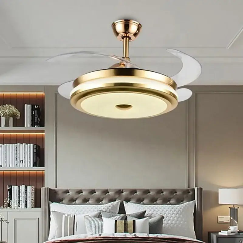 DecorBites™ 42" Smart LED Ceiling Fan Light with Retractable Blades and Remote Control