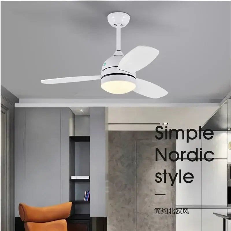 DecorBites™ 42" Wood Blades Ceiling Fans Light with AC Motor, Remote Control