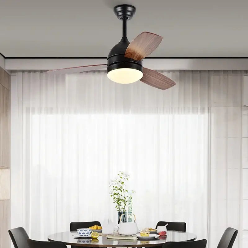 DecorBites™ 42" Wood Blades Ceiling Fans Light with AC Motor, Remote Control