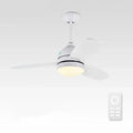 DecorBites™ 42" Wood Blades Ceiling Fans Light with AC Motor, Remote Control