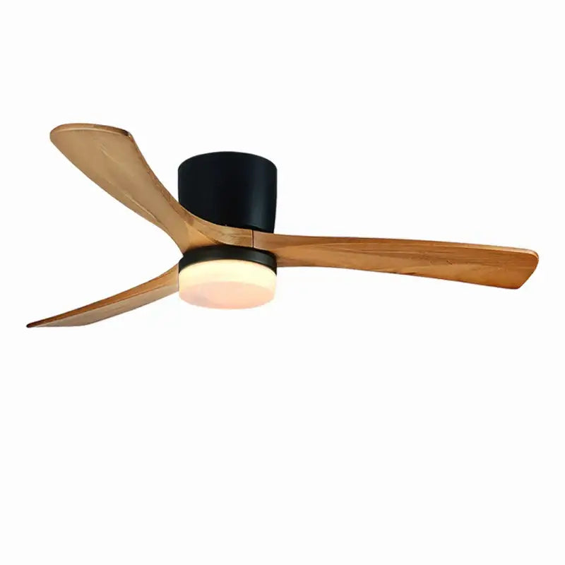 DecorBites™ 48-Inch Wooden LED DC Ceiling Fan with Remote Control White Wood