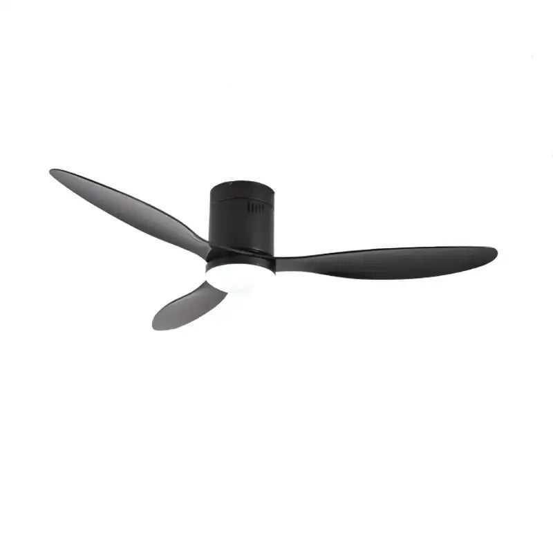 DecorBites™ 52" Black DC Ceiling Fan, Remote Control, No Light