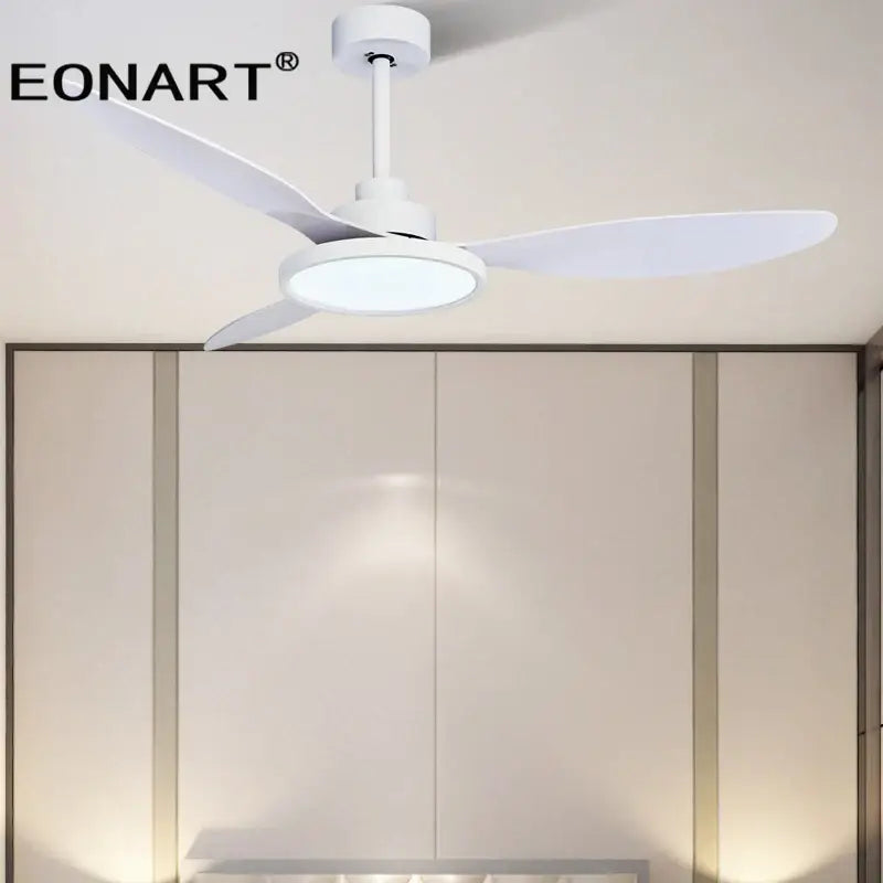 Ventilateur de plafond DecorBites™ 52" avec pales en plastique, lampe et télécommande