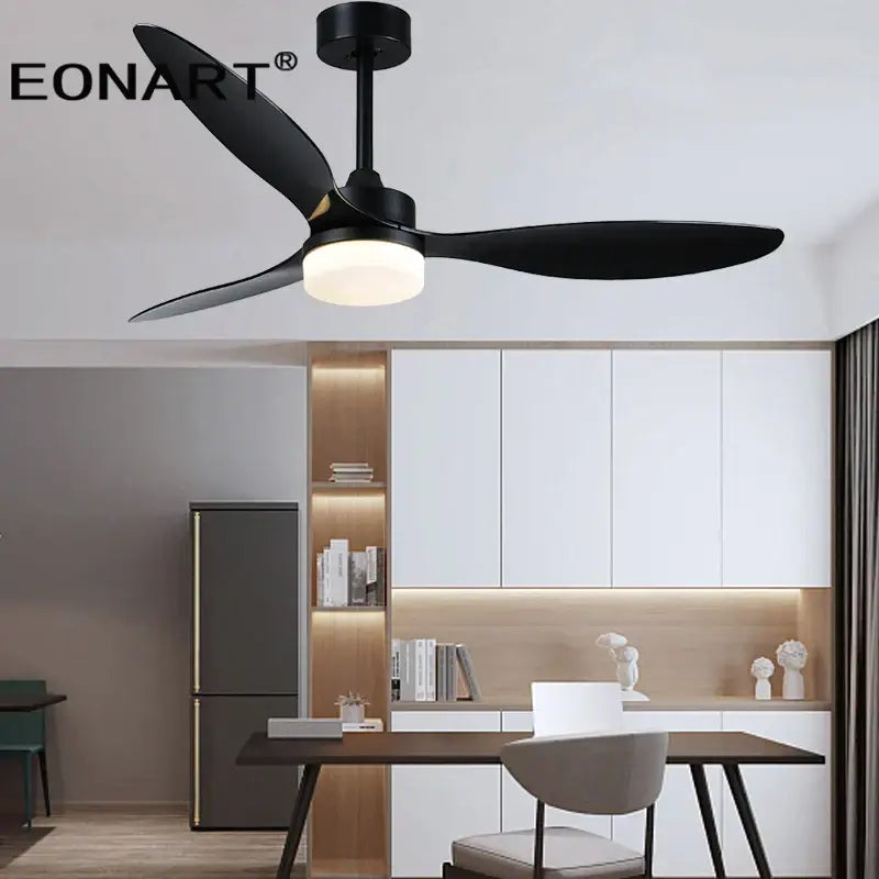 DecorBites™ 52" Fashion Plastic Blade Ceiling Fan with Lamp and Remote Control