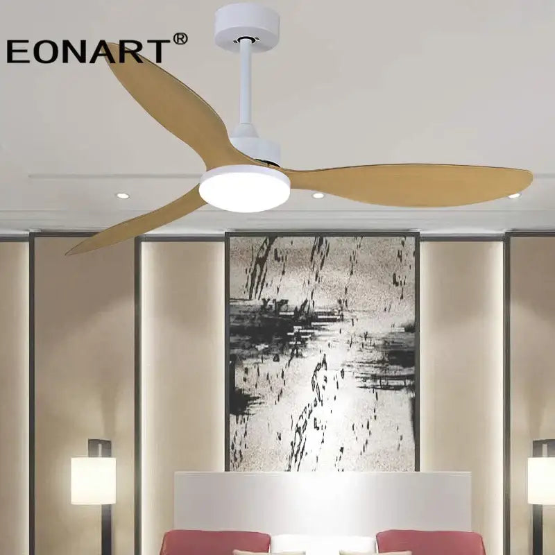 Ventilateur de plafond DecorBites™ 52" avec pales en plastique, lampe et télécommande