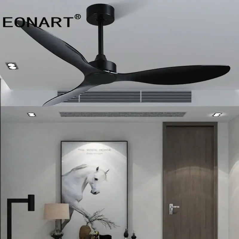 Ventilateur de plafond DecorBites™ 52" avec pales en plastique, lampe et télécommande