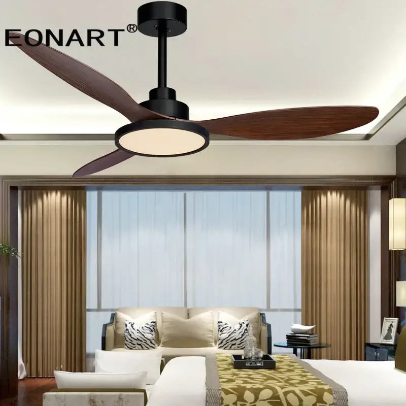 Ventilateur de plafond DecorBites™ 52" avec pales en plastique, lampe et télécommande