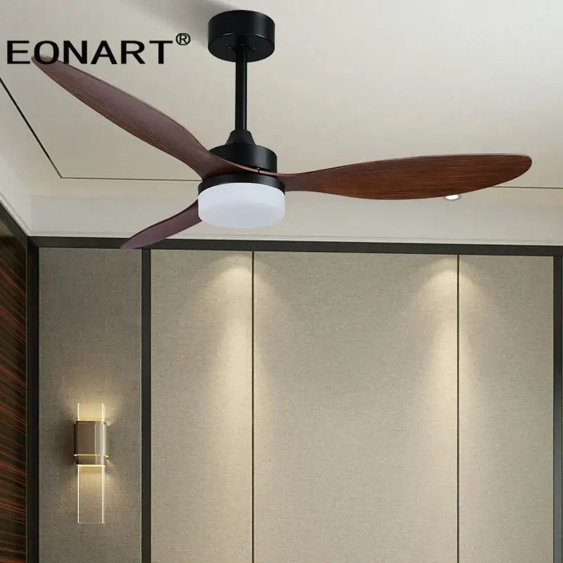 Ventilateur de plafond DecorBites™ 52" avec pales en plastique, lampe et télécommande