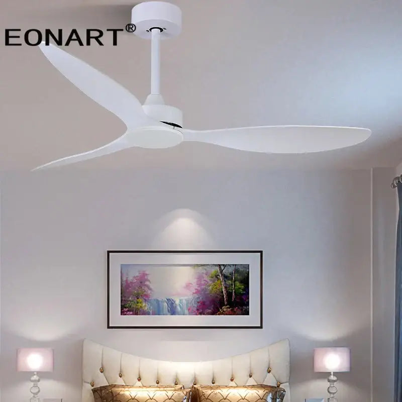 Ventilateur de plafond DecorBites™ 52" avec pales en plastique, lampe et télécommande