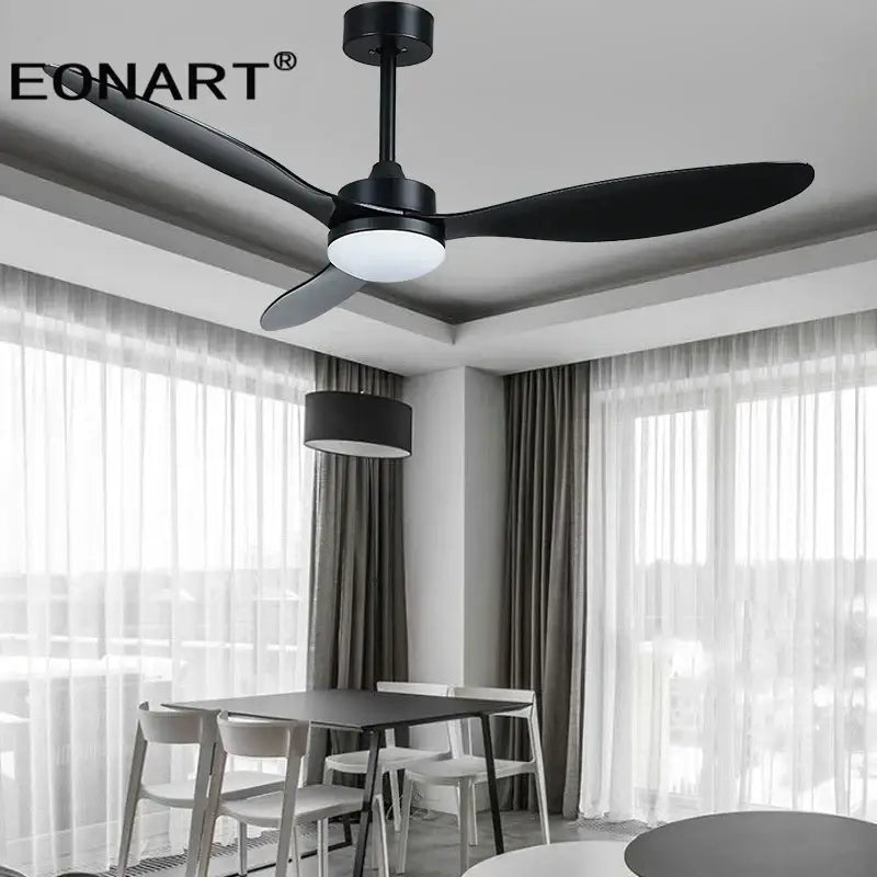 Ventilateur de plafond DecorBites™ 52" avec pales en plastique, lampe et télécommande