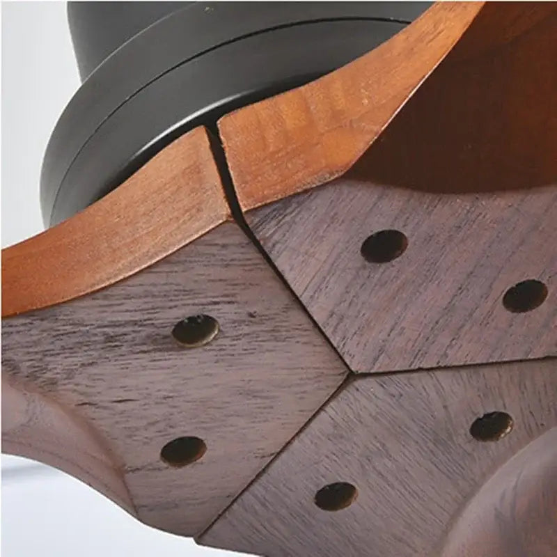 DecorBites™ 52" Propeller Ceiling Fan in Wood, Silent Operation for Home and Loft.