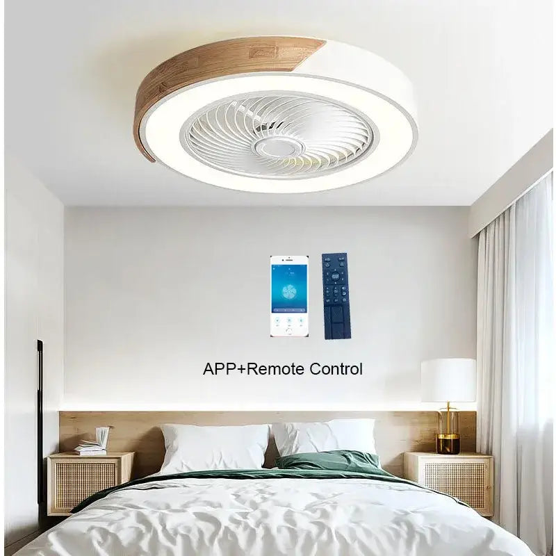 DecorBites™ 52CM Ceiling Fan Light 6 Speeds Reversible Blades 36W Living Dining Room