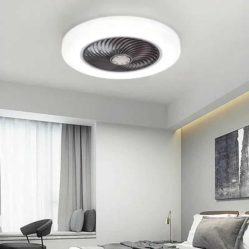 DecorBites™ 52cm Smart Ceiling Fan with Lights Remote Control, Retractable Blades Silent Operation