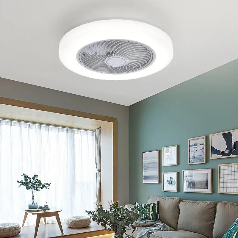 DecorBites™ 52cm Smart Ceiling Fan with Lights Remote Control, Retractable Blades Silent Operation