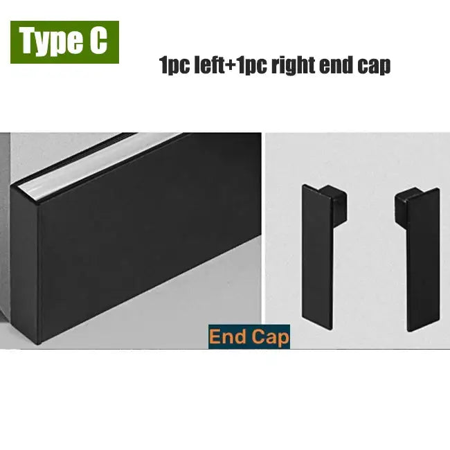 DecorBites™ 5cm LED Aluminium Profile Baseboard for Surface Mounted Linear Lighting