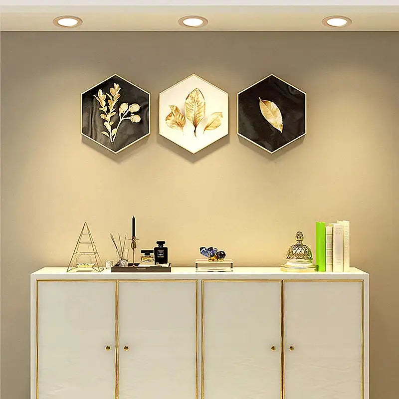 مصباح سقف غائر DecorBites™ LED ذهبي 5 وات/7 وات: إضاءة موضعية فاخرة رفيعة للغاية للمنزل والحمام وغرفة النوم