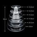 DecorBites™ 6/4 Tier Macaron Tower Stand Cake Display for Wedding Birthday Baby Shower