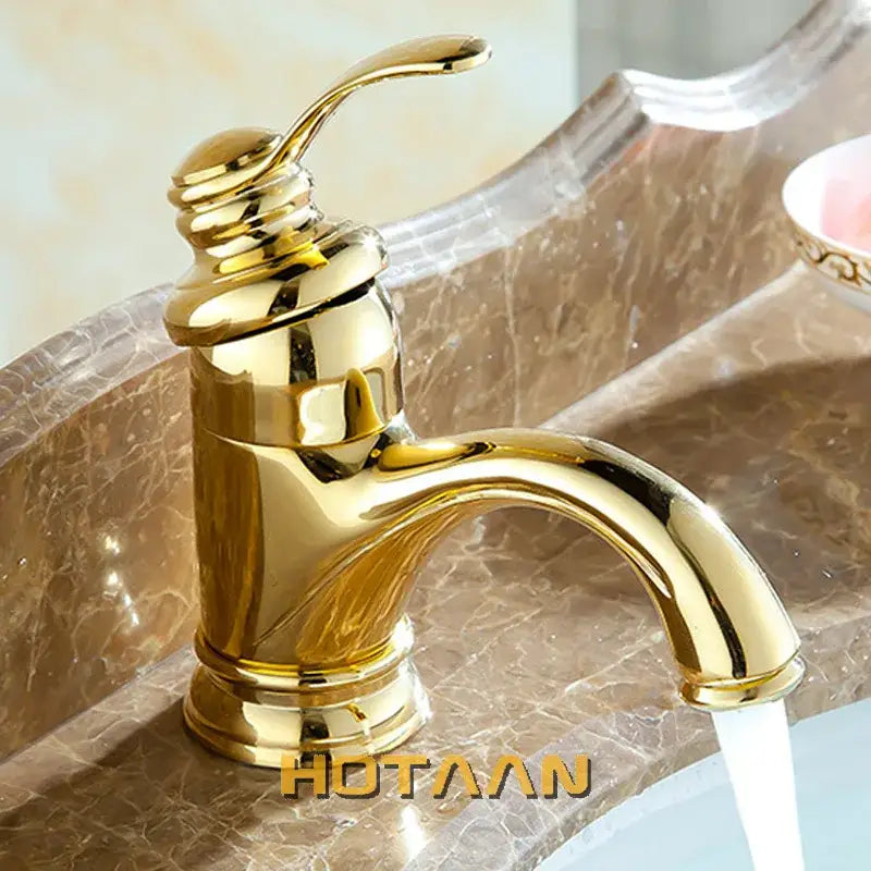 DecorBites™ 6" Antique Brass Basin Faucet Water Mixer Tap - YT-5065