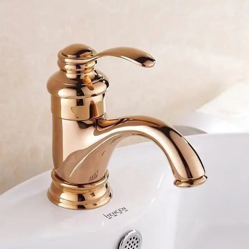 DecorBites™ 6" Antique Brass Basin Faucet Water Mixer Tap - YT-5065