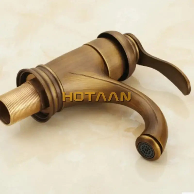 DecorBites™ 6" Antique Brass Basin Faucet Water Mixer Tap - YT-5065