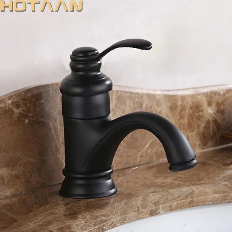 DecorBites™ 6" Antique Brass Basin Faucet Water Mixer Tap - YT-5065