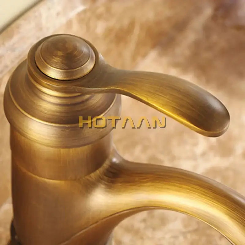 DecorBites™ 6" Antique Brass Basin Faucet Water Mixer Tap - YT-5065