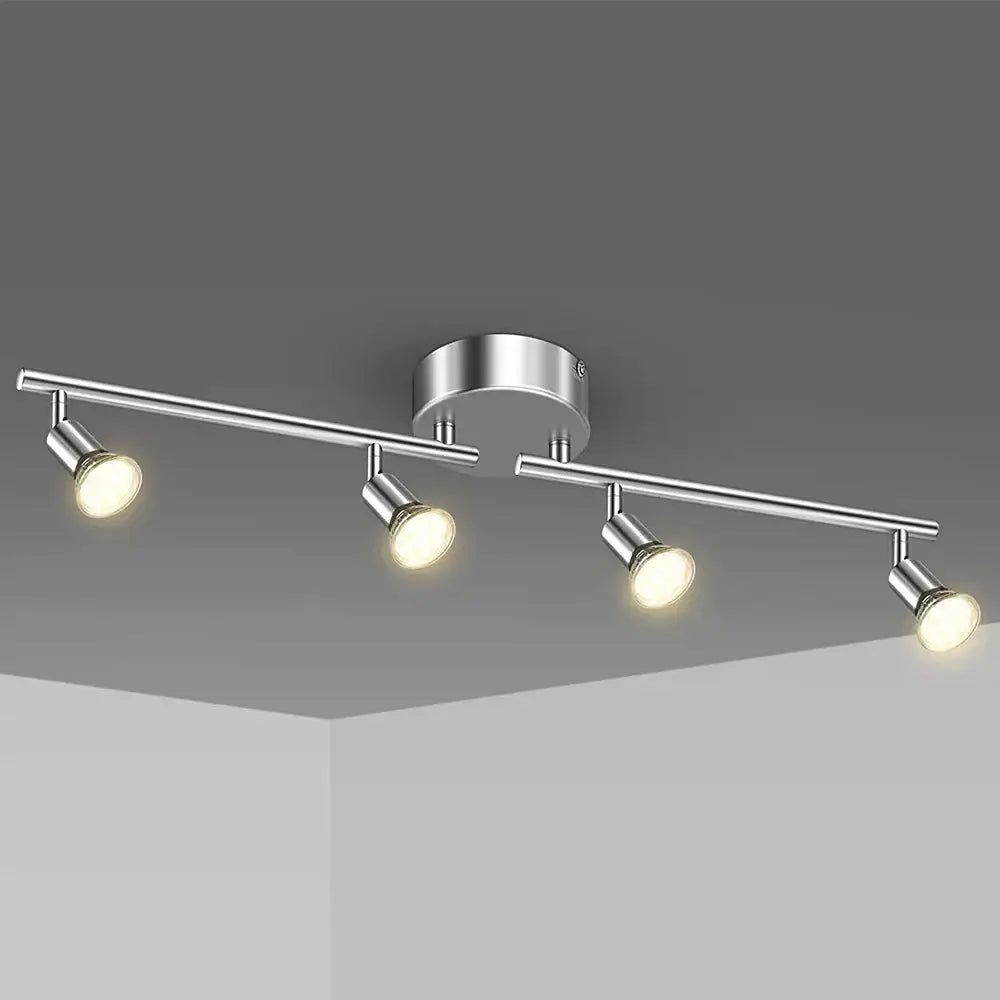 DecorBites™ 6 Head LED Ceiling Light GU10 Adjustable Angle Spot Lamp for Living Room Bedroom