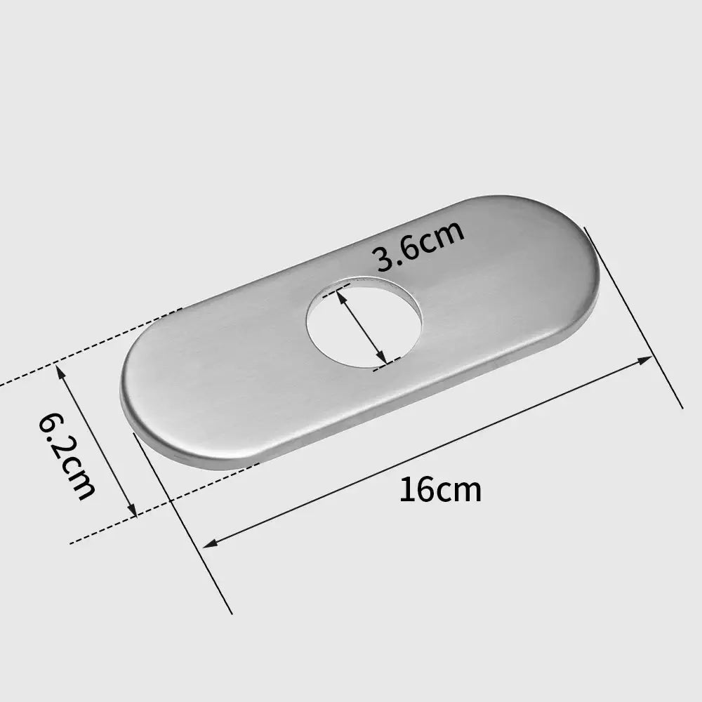 DecorBites™ 6-inch Bathroom Sink Deck Plate for Unused Mounting Escutcheon