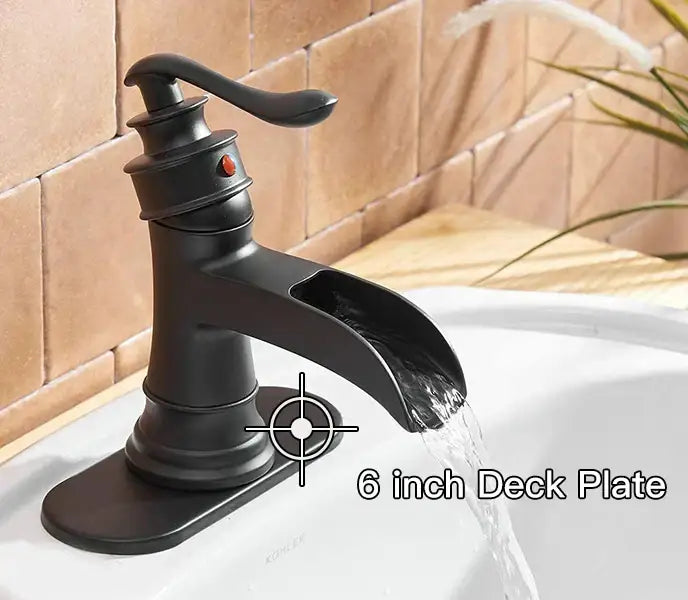 DecorBites™ 6 inch Deck Plate for Bathroom Faucet, Sink Mounting Escutcheon 4014