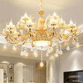 DecorBites™ 6-Light LED Dolomite Chandelier for Foyer, Living Room, Kitchen - Modern Ceiling Lighting