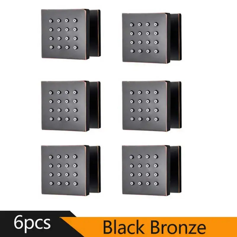 DecorBites™ 6-Piece Body Shower Massage Jets for Bathroom SPA Experience
