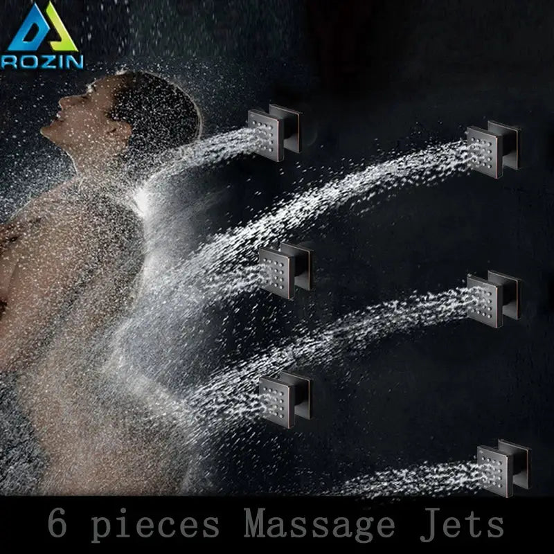 DecorBites™ 6-Piece Body Shower Massage Jets for Bathroom SPA Experience